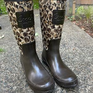 Coach rain boots